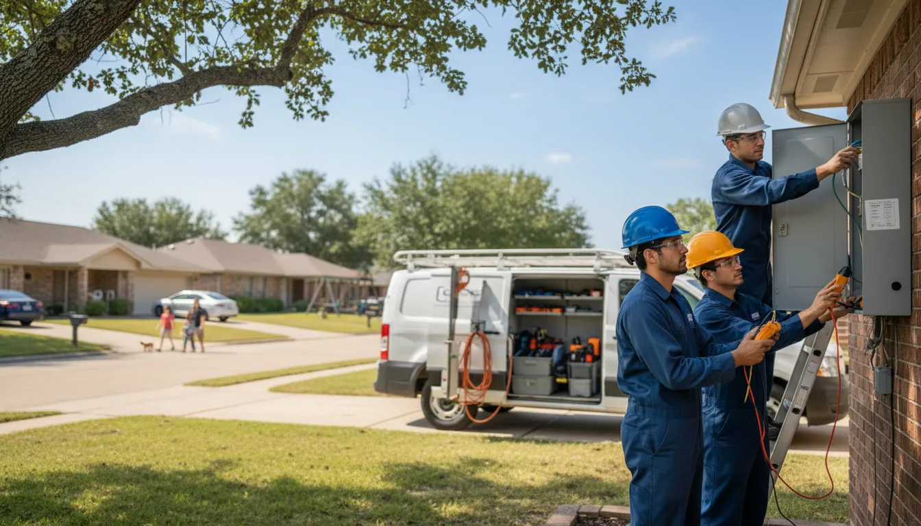 Certified electrician providing emergency electrical services in Moffit, ND